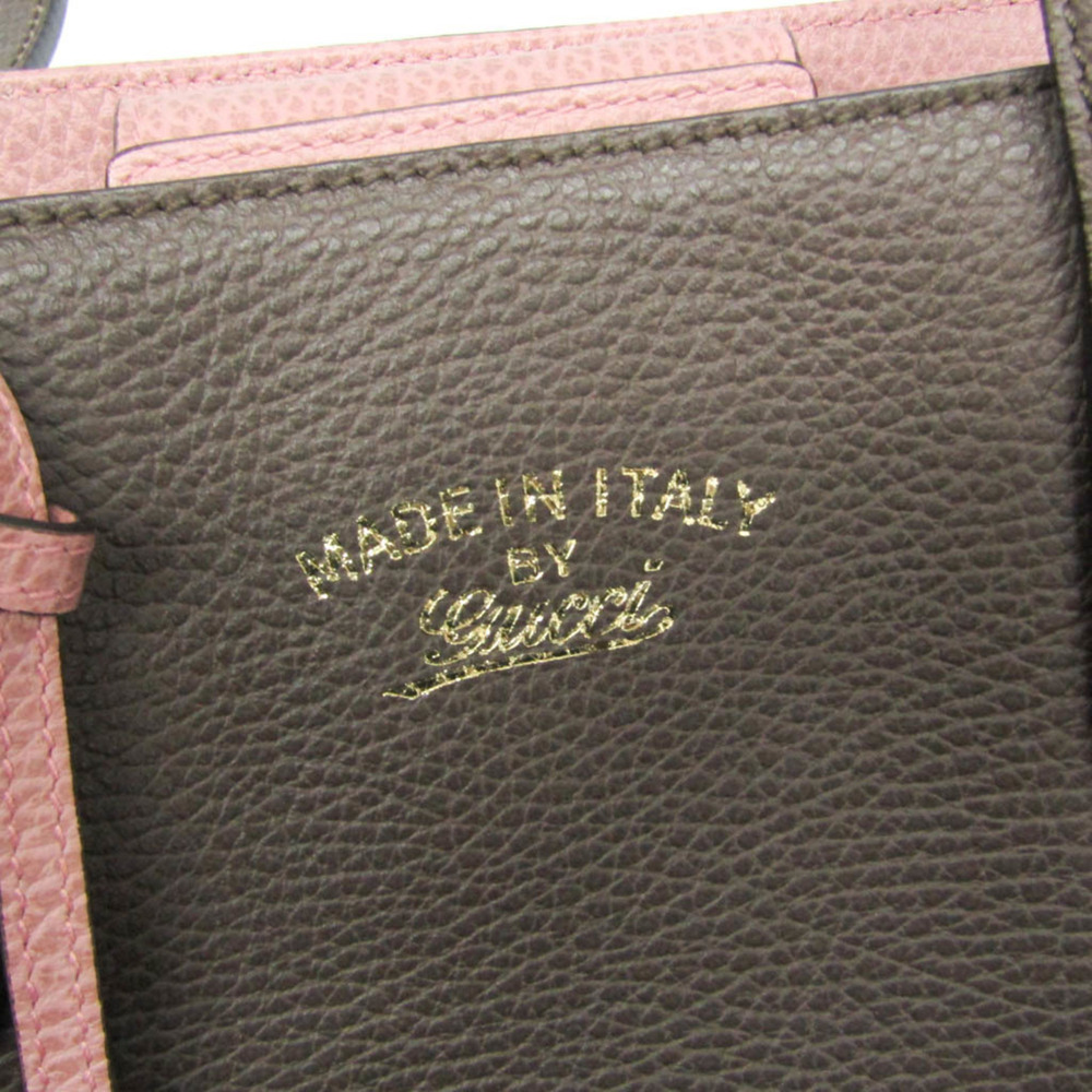 GUCCI Authentic Pink Leather Tote Bag - Picture 10 of 12